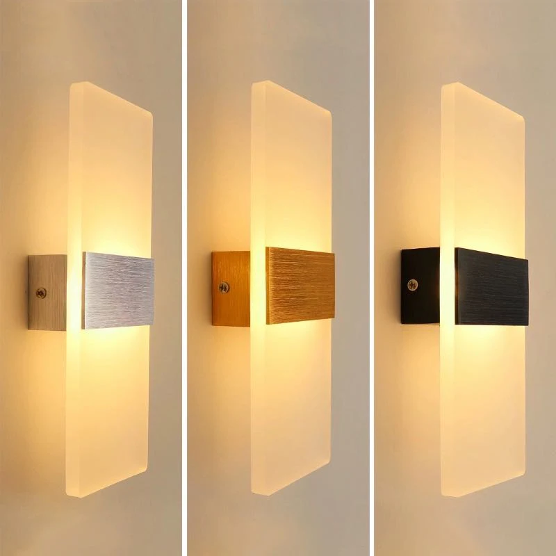 

LED wall lamp extremely simple modern bedside living room corridor bedroom dining balcony staircase wall lamp Nordic hotel lamps