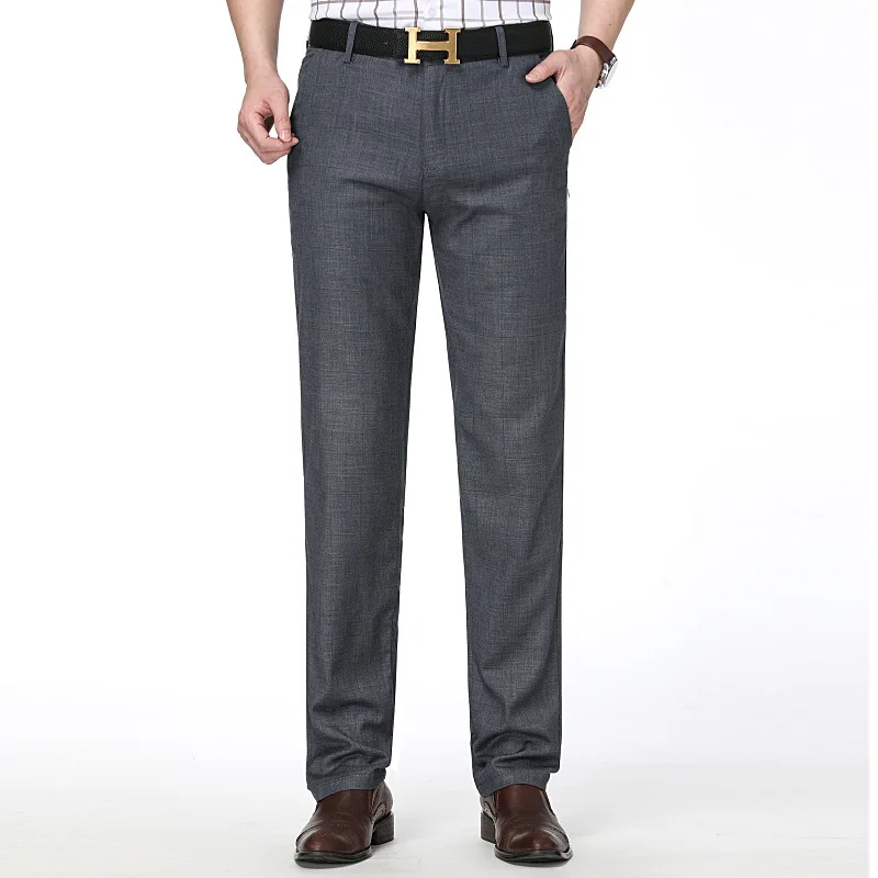 Spring And Summer Men'S Wear Brand MEN'S Casual Pants New Style Middle-aged Men Business Straight Women's Medium Waist Trou