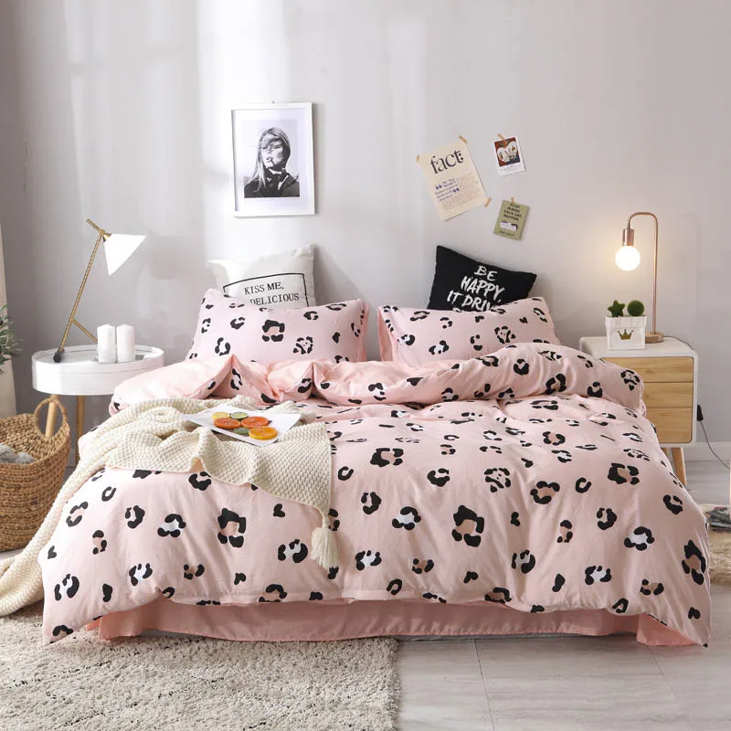 Yimeis Роскошные комплекты постельного белья, розовое одеяло, комплекты постельного белья, Комплект постельного белья с принтом королевы BE45121 - Цвет: 4