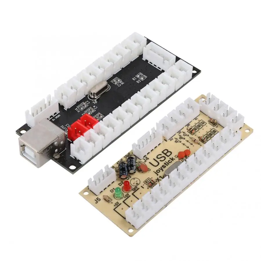 Аркадная игра USB кодер Кнопка контроллер для Raspberry Pi хост ПК игровой автомат черный