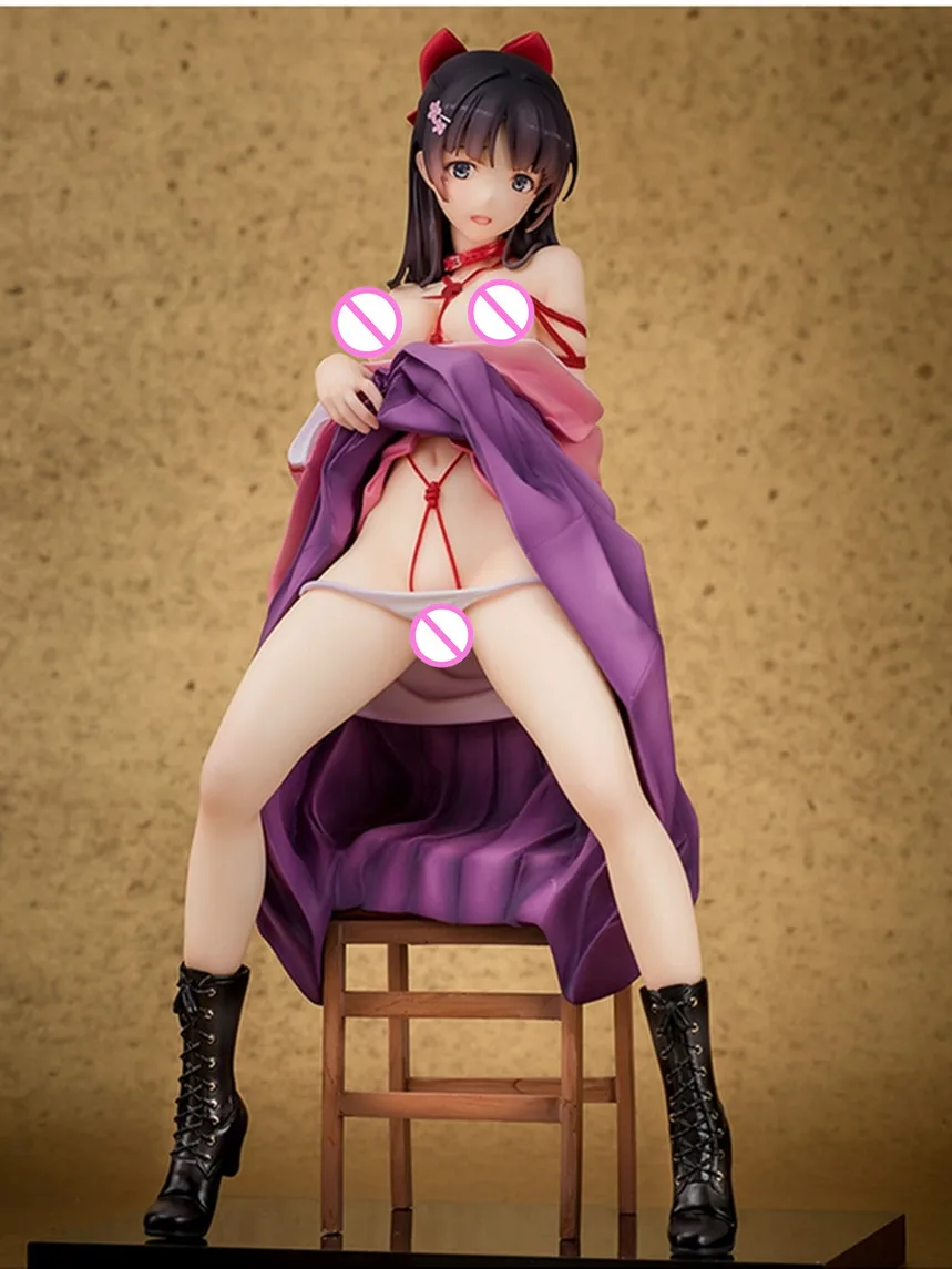 1/7 Масштаб Окрашенные сексуальные аниме фигурки Adesugata-ichi жесткий грудь одеваются куклы для взрослых R18 + ПВХ фигурка модель игрушечная
