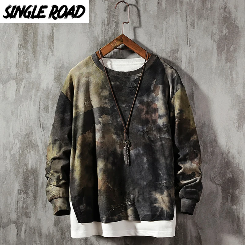 SingleRoad Crewneck Sweatshirt Men 2020 Camo Patchwork Hip Hop Japanese Streetwear Harajuku Hoodie Men Sweatshirts Male Hoodies SingleRoad Crewneck Sweatshirt Men 2020 Camo Patchwork Hip Hop Japanese Streetwear Harajuku Hoodie Men Sweatshirts Male Hoodies