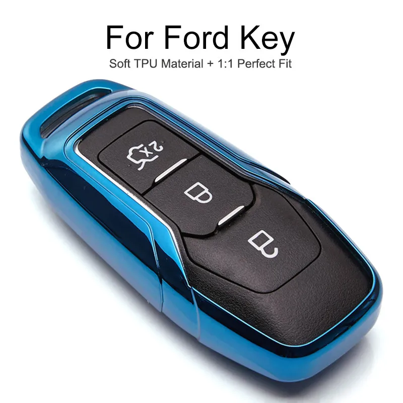 Защитный чехол из ТПУ для автомобильного ключа Ford Mondeo Mk4 MK3 MK5 Ranger S C Max Explorer 5 Fiesta ST