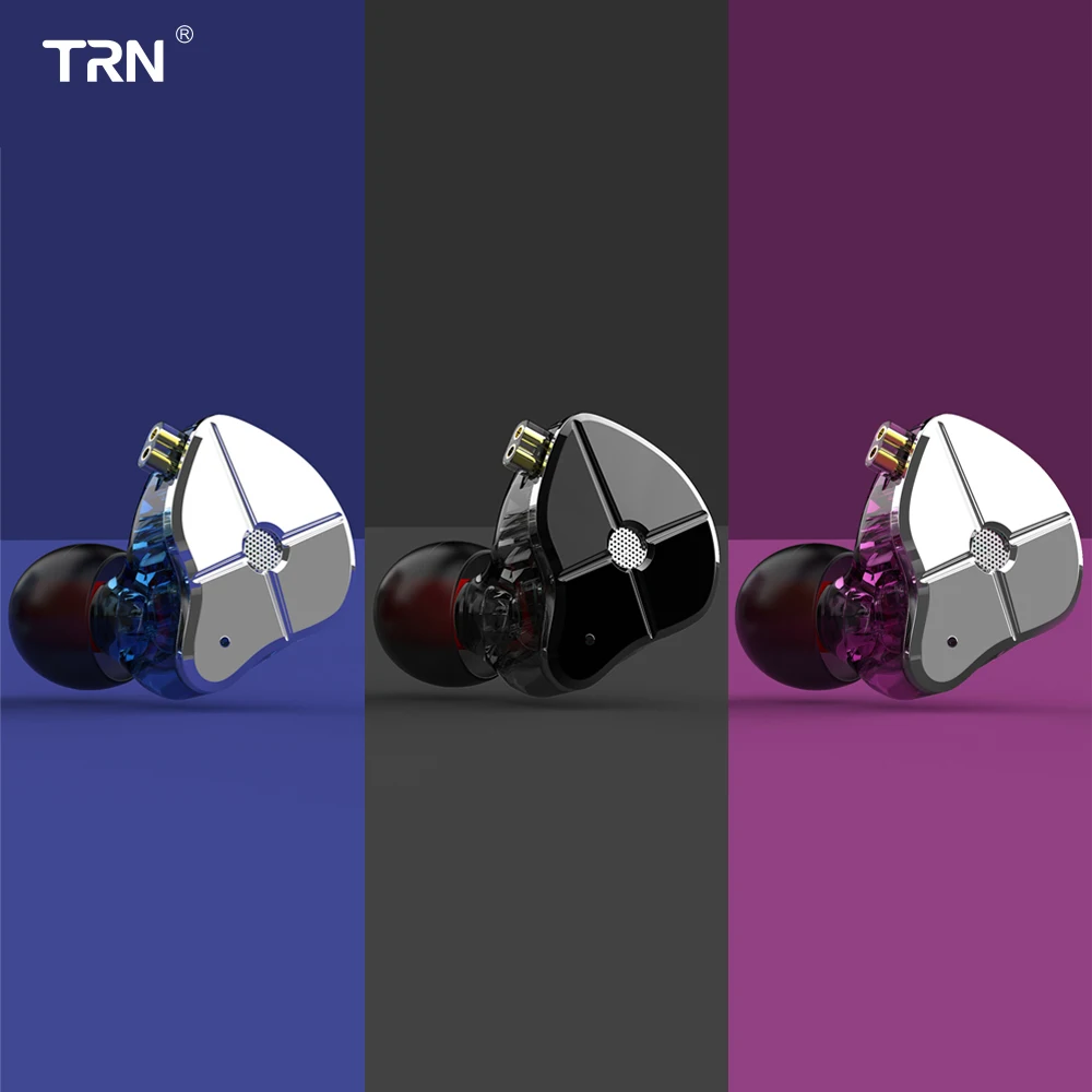 TRN ST1 1BA + 1DD гибридные наушники вкладыши DJ монитор спортивные для бега Hi Fi