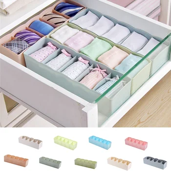 

Plastic Organizer Tie Bra Socks Drawer Cosmetic Container Multipurpose Divider Storage Boxes