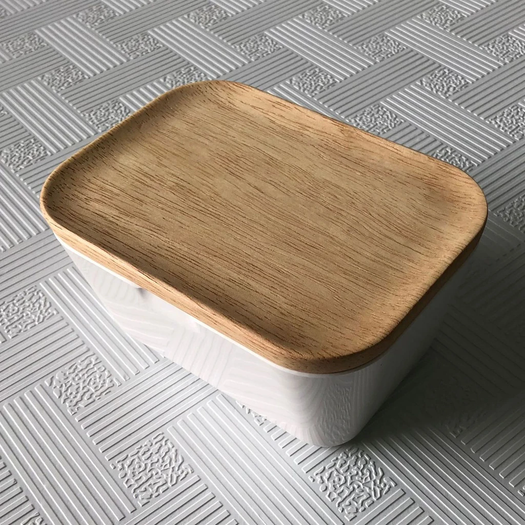 Vintage Butter Dish Holder Tray Storage Holder With Lid Kitchen Storage