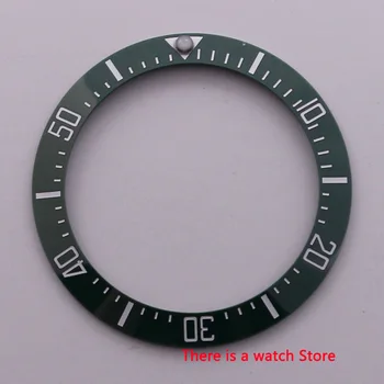 

39.7mm ceramic bezel insert luminous dot fit 44mm watch case SUB Automatic men's watch