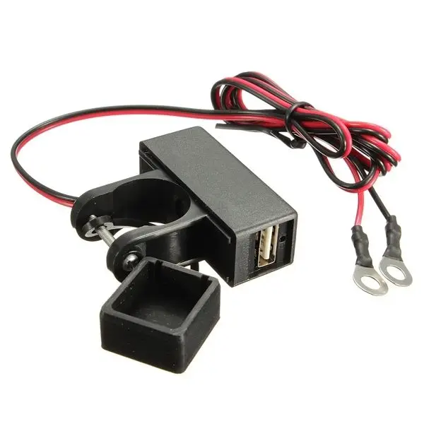 Мотоцикл USB питание для мобильного телефона Зарядка порт розетка 12 в водонепроницаемый