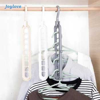 

JOYLOVE Magic Rotating Support Circle Clothes Hanger Clothes Drying Rack Plastic Clothes Hangers Suitable Hook Hangers
