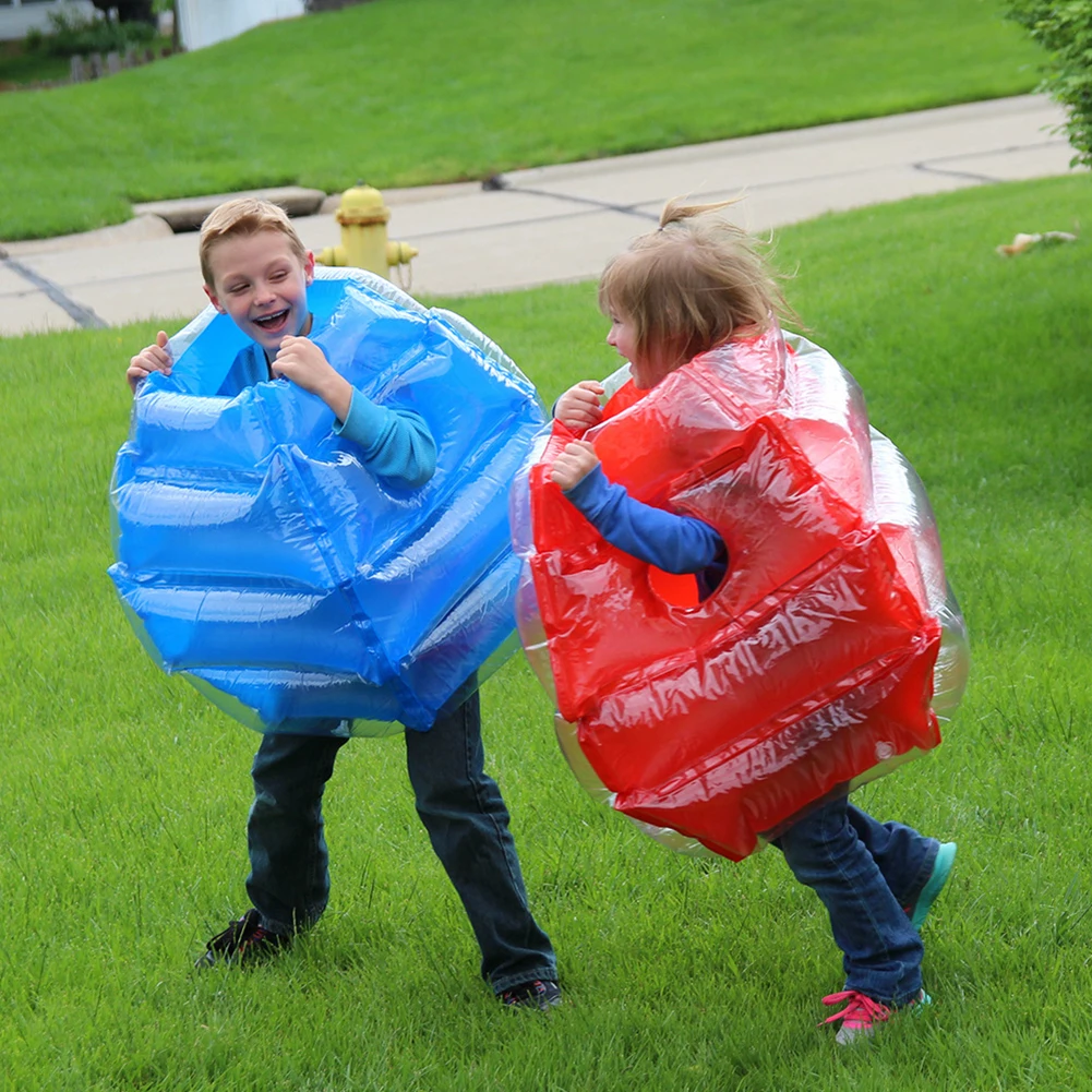 2pcs PVC Inflatable Body Bumper Bubbles Ball Children Interesting Outdoor Sports Fitness Games Ball Toys