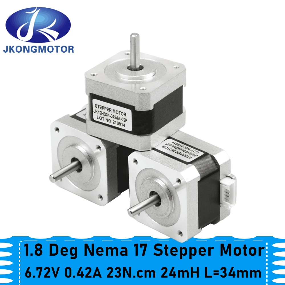 3Pcs 42Bygh Cr-6 Se Motore Bifase 42-34 Motore Passo-Passo 34Mm Per Ender-3 V2 Cr-6 Se Max Cr-10/Cr-10 S4/Cr-10 S5 3D Parti Della Stampante