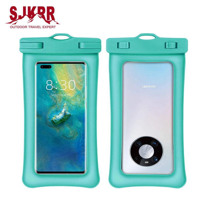 S.IKRR 2021 New Double Airbag Waterproof Bag For Phone TPU Membrane Diving Case Under 7.2 Inches |