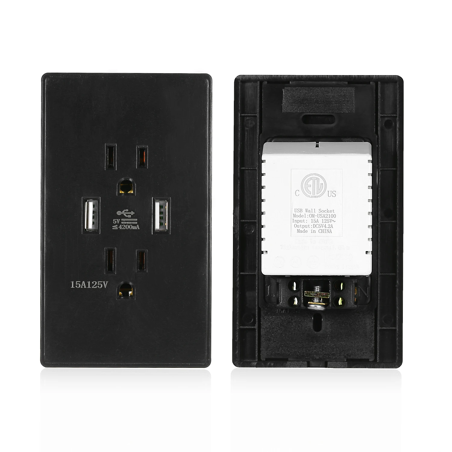 Высокоскоростная настенная розетка USB выход DC 5 В 3.1A 4.2A электрическая розетка 2 зарядное устройство двойной USB порт розетка настенная розетка