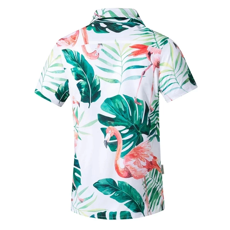 Tailor Pal Love Summer Hawaiian Style for Men seaside wading surfing Beach sports Shirt Printed Short Sleeve Leisure Loose