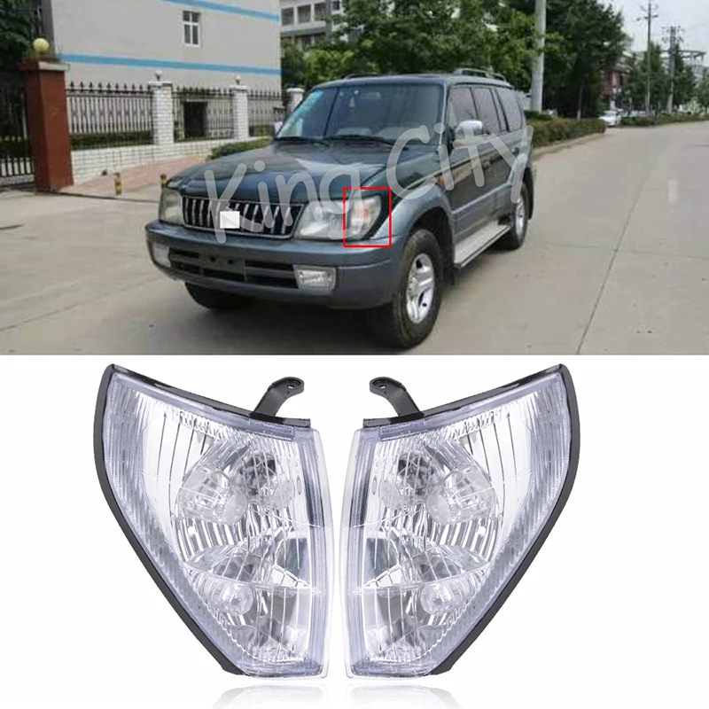 CAPQX 1PCS For Toyota Prado LC90 2700 3400 1997-2002 Front Side Fender Marker Light Headlight Corner Turn Signal Lamp | Автомобили и