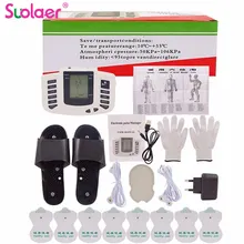 Массажер мышц тела электростимулятор мышечный расслабляющий Пульс Tens акупунктурная терапия тапочки перчатка электрод коврик для похудения поезд