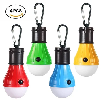 

4 Pcs LED Lanterna Flashlight Torch Lamp LED Camping Light Portable Work Light Backpacking Fishing Emergency Battery Powered