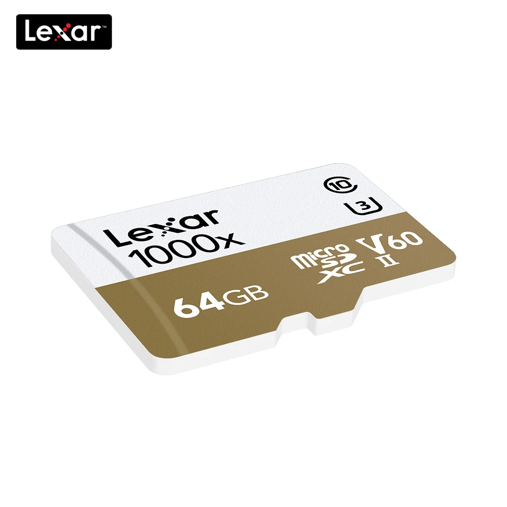 Lexar 150 МБ/с./с 1000x Micro SD Class 10 64 ГБ micro SDXC tf считыватель карт памяти UHS для дрона спортивная видеокамера