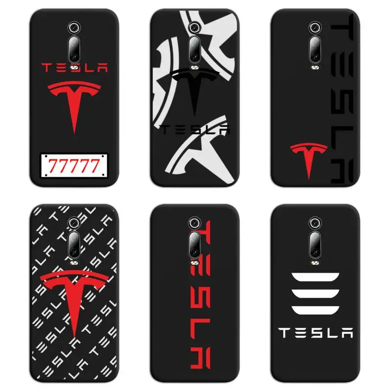 Роскошный автомобильный бренд Tesla чехол для телефона Redmi 9A 9 8A 7 6 6A Note 8 8T Pro Max K20 K30 |