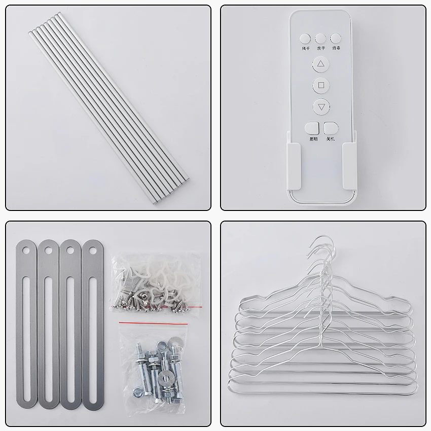 TK-9002 Intelligent Electric Drying Rack Balcony Automatic Remote Control Lifting Telescopic Clothes Drying Machine 220V 121W