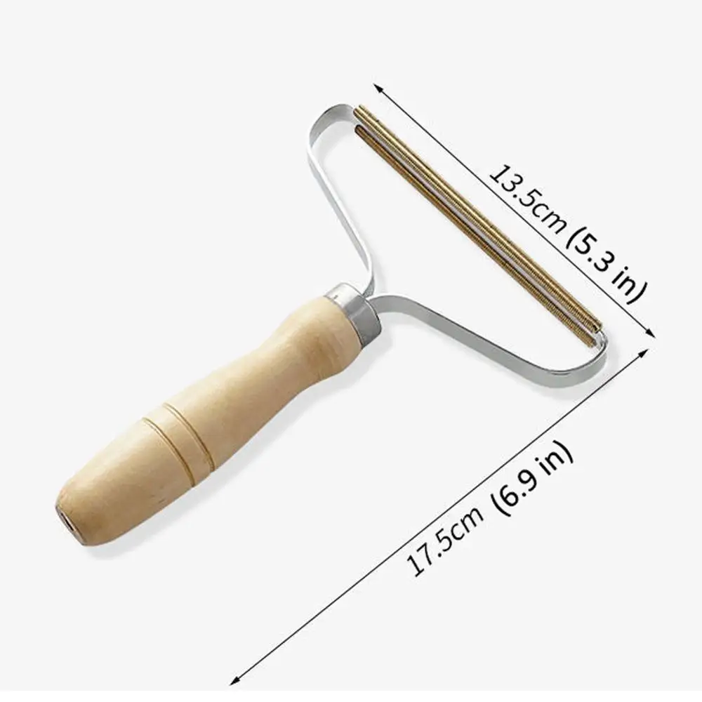 Portable Lint Remover Clothes Fuzz Fabric Shaver Brush Tool Power-Free Fluff Removing Roller for Sweater Woven Coat