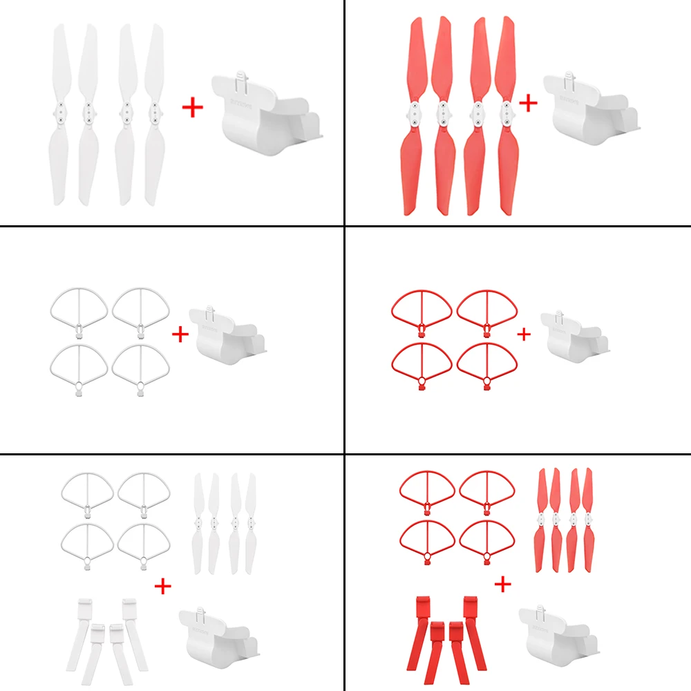 Складной пропеллер+ удлиненный Штатив для увеличения ноги+ Защитная крышка для объектива+ защитные кольца для Xiaomi Fimi X8 Se аксессуары для дрона