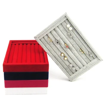 

New Drawer DIY Jewelry Storage Tray Ring Bracelet Gift Box Jewellery Organizer Earring Holder Small Size Fit Most Room Space