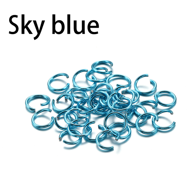 6 8 10 mm Aluminum Soft Open Jump Ring Split Rings Connectors For DIY Jewelry Making Findings Supplies Accessories