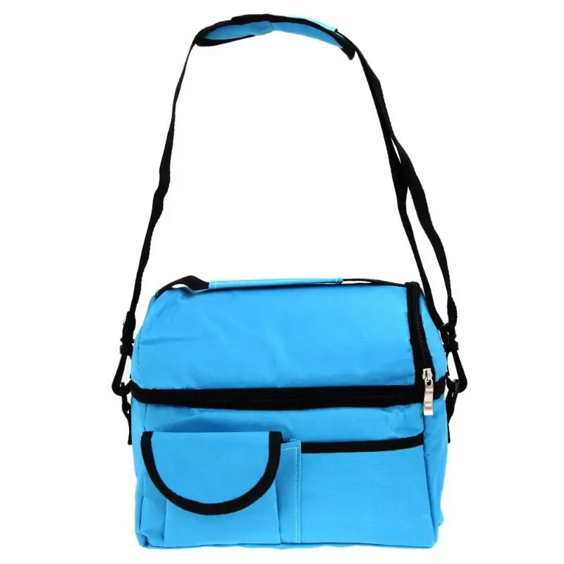 Теплоизоляционный охладитель для пикника, Ланч-бокс, сумка, упаковка сумки для хранения - Цвет: Небесно-голубой