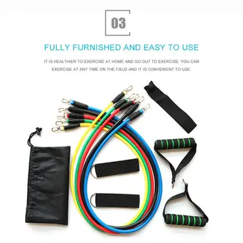 

11-Piece Set Multi-functional Trainer Muscle Fitness Rally Set DIY Tools