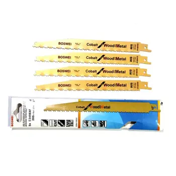 

4 Pcs/Lot BIM Reciprocating Quick Cut Saw Blade S3456XF for Metal Wood Cutting
