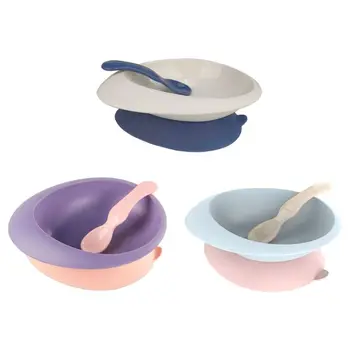 

Drop Ship. Baby Feeding Plate Kid Bowl & Spoon Set BPA Free Dishes Tableware Children Plate