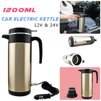 

Car Cigarette Lighter Electric Heated Kettle Car Based Stainless Steel Bottle Thermal Mug Heating Cup Boiling Water Car Heating