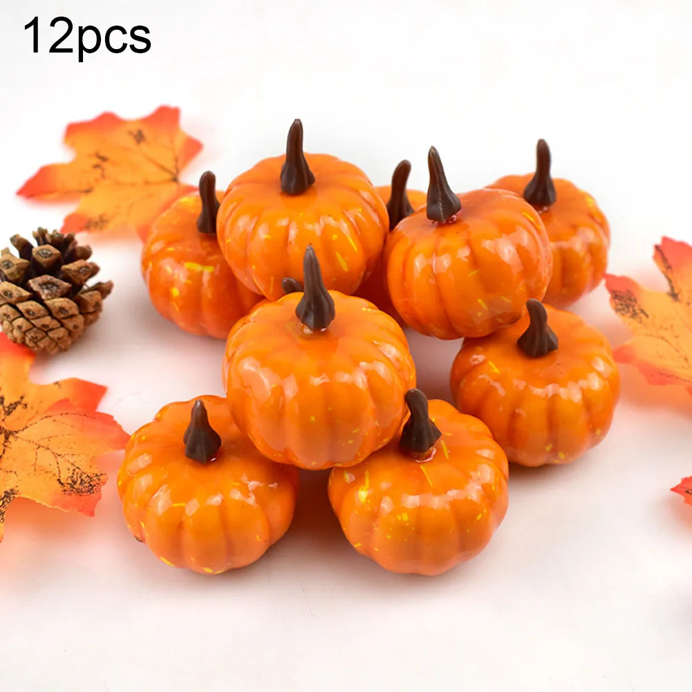 

Mini Artificial Pumpkin Fake Simulation Vegetabl Happy Halloween Decoration For Home Halloween Props DIY Craft