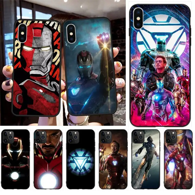 HPCHCJHM Iron Man Superhero Cover Black Soft Shell Phone Case Capa for iPhone 11 pro XS MAX 8 7 6 6S Plus X 5S SE 2020 XR case HPCHCJHM Iron Man Superhero Cover Black Soft Shell Phone Case Capa for iPhone 11 pro XS MAX 8 7 6 6S Plus X 5S SE 2020 XR case