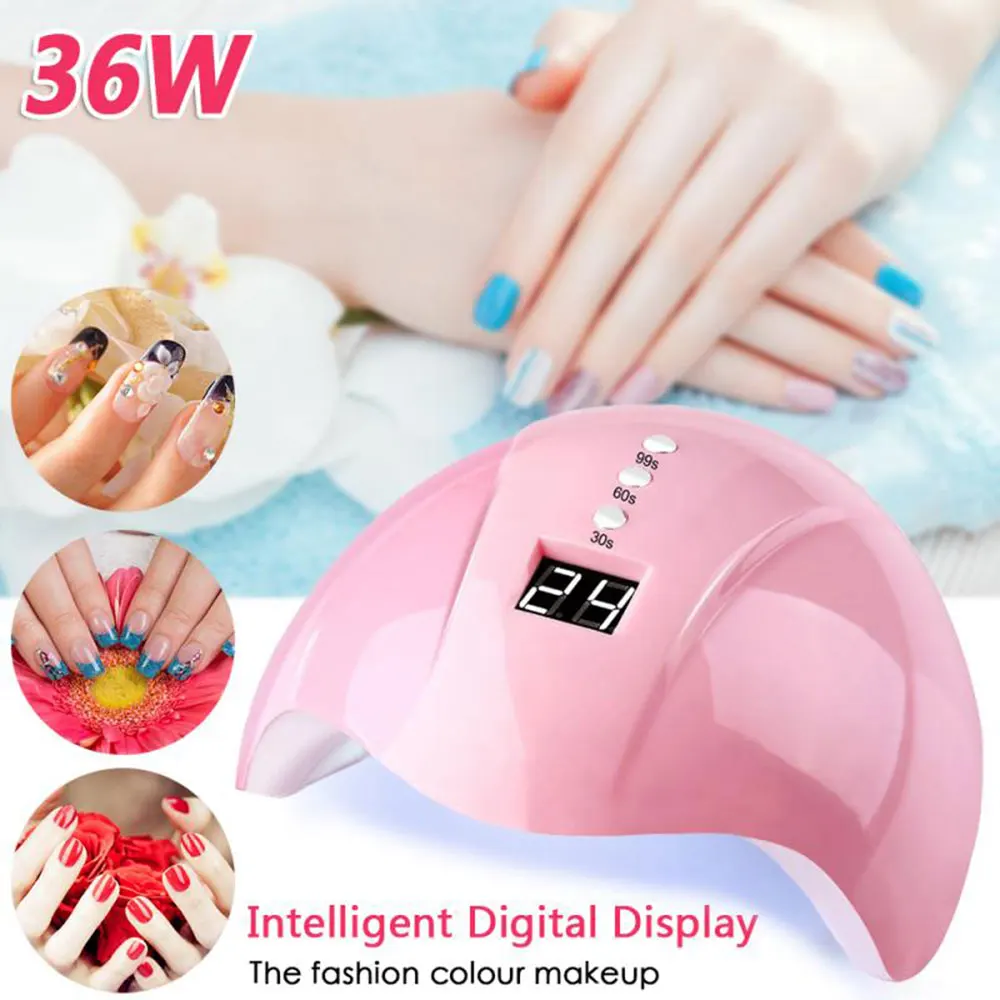 

36W UV LED Lamp Nail Dryer For All Gels 12 LEDs Dryer Lamp Polish Sunlight 3 Timers 30s/60s/99s For Nails LED UV Manicuring Tool