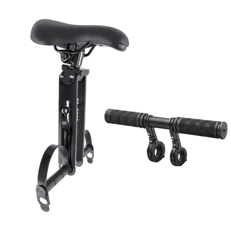 Kids Bike Seat w/Handlebar Attachment, Detachable Front Mounted Child