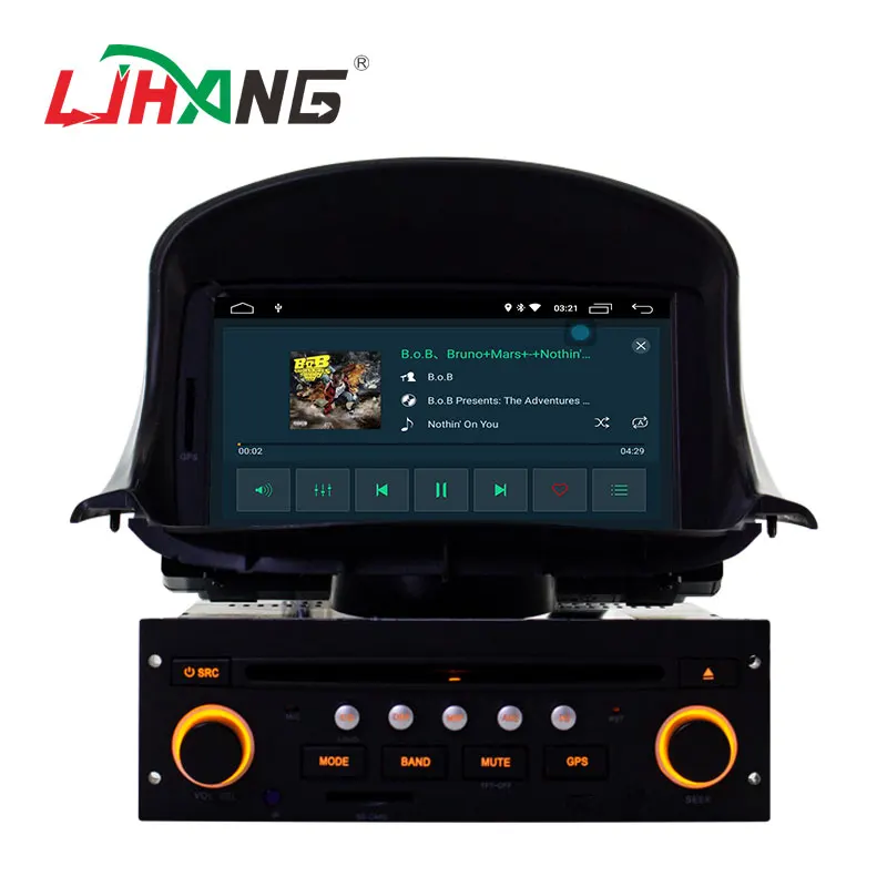 Sale LJHANG Android 9.0 1 Din Car DVD Player for PEUGEOT 206 206CC GPS Navigation Multimedia Car Radio Stereo Headunit WIFI USB Audio 1