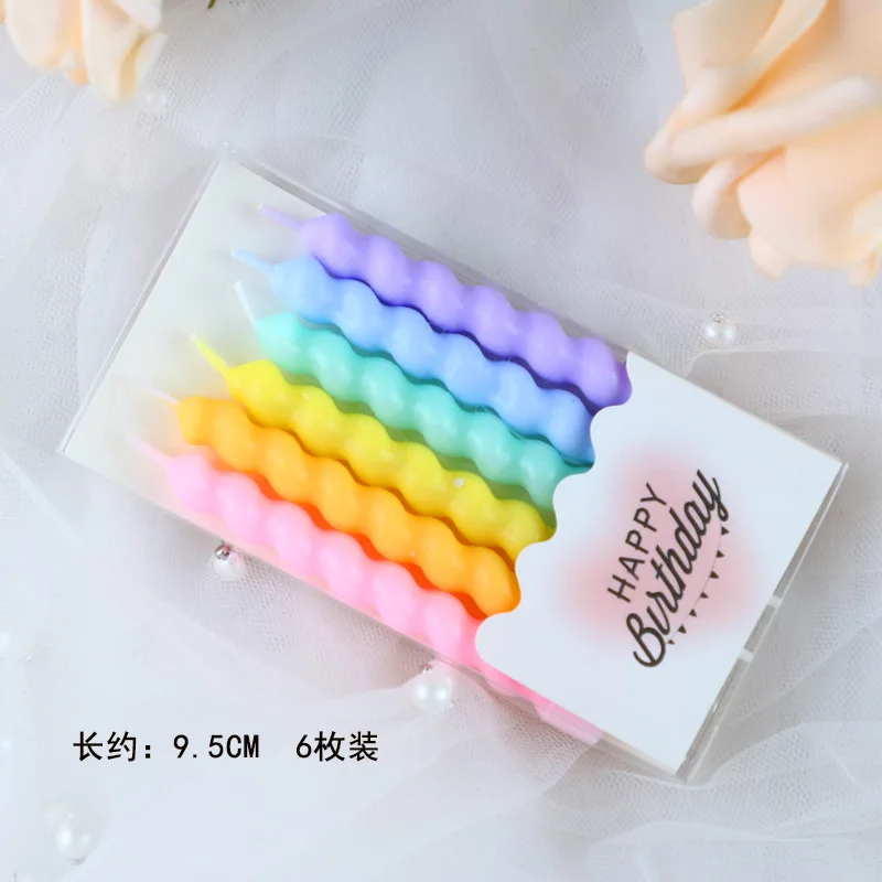 Colorful Birthday Candles With Stand Star Heart Cake Candle Party Supplies Wedding Decoration Baby Children Party Atmosphere