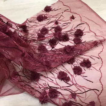 

High quality African lace fabric SYJ-10431 french tulle lace fabric hot sale 5 yards for dress