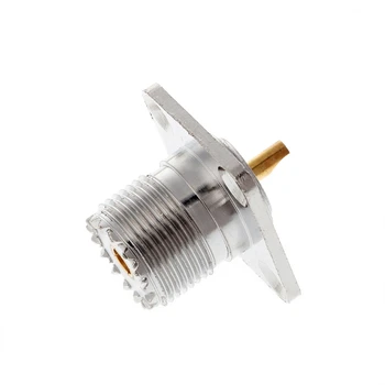 

UHF Female SO239 Panel Chassis Mount Flange Deck Mount Solder Cup RF Connector