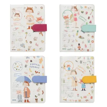 

A5 Cute Cartoon Notebook Leather Diary Journal Planner Travelers Journal Agenda DXAB