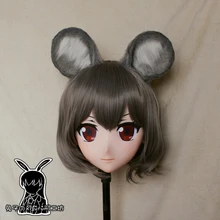 RB303) качество ручной работы женский смолы косплей японский ролевые игры аниме Nazrin маска кигуруми кукла Трансвестит трансгендерная маска