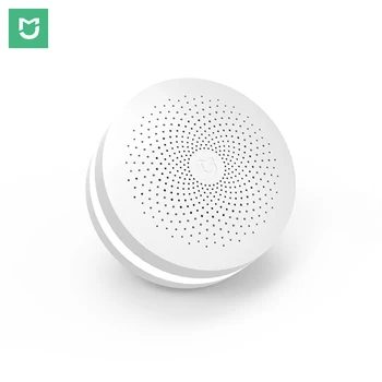 

Original Mijia Gateway 2 LED Nightlight Smart Home ZigBee Alarm Hub Security System For Xiaomi Mi Home APP Doorbell Temperature