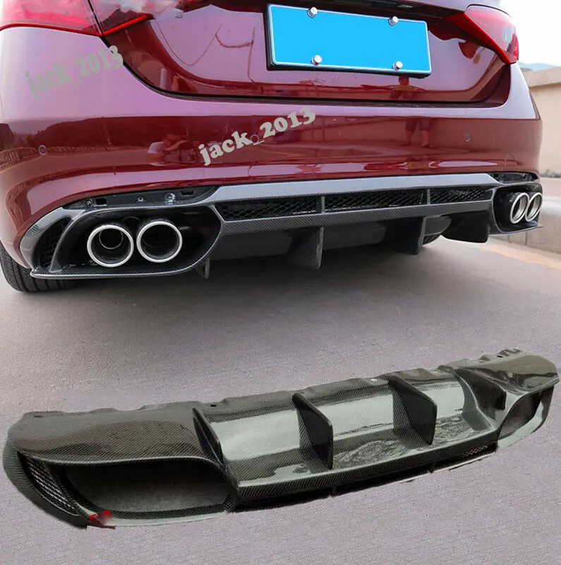 Углеродного волокна заднего бампера для Alfa Romeo Giulia 200 280 четырёхъядерный процессор LN исчерпывающим