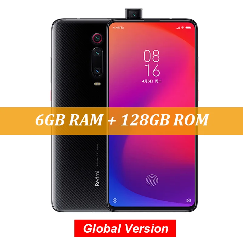 6GB 128GB Black Скидка 1200 руб Промокод: newyear1200 глобальная версия Xiaomi mi 9 T Pro 9 T(Red mi K20 Pro) 6GB 128GB Snapdragon 855 смартфон 48MP с тремя камерами 4000mAh NFC - Цвет: 6GB 128GB Black