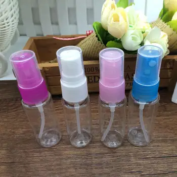 

20ml Travel mini refillable sub-bottle PET Transparent Plastic Perfume Atomizer Empty Spray Bottle Makeup Tool random color