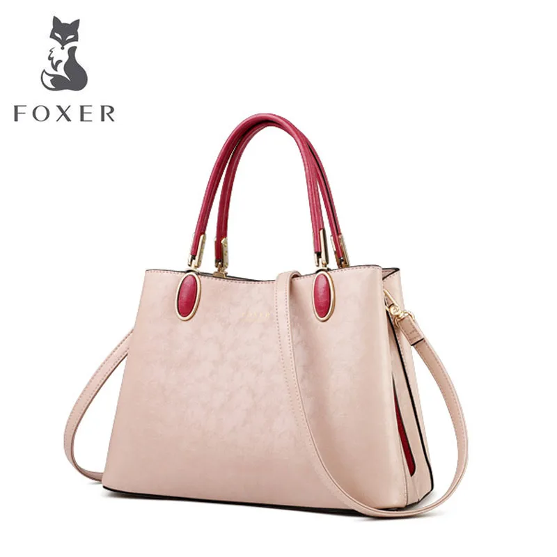 FOXER Роскошная Высококачественная осенняя и зимняя сумка женская Новая Мода океан одно плечо большая емкость дикая сумка