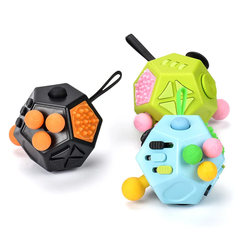 

Second Generation Fidget Cube Mitigate Pressure Square Toy 12 Surface Playable Manufacturers Direct Selling