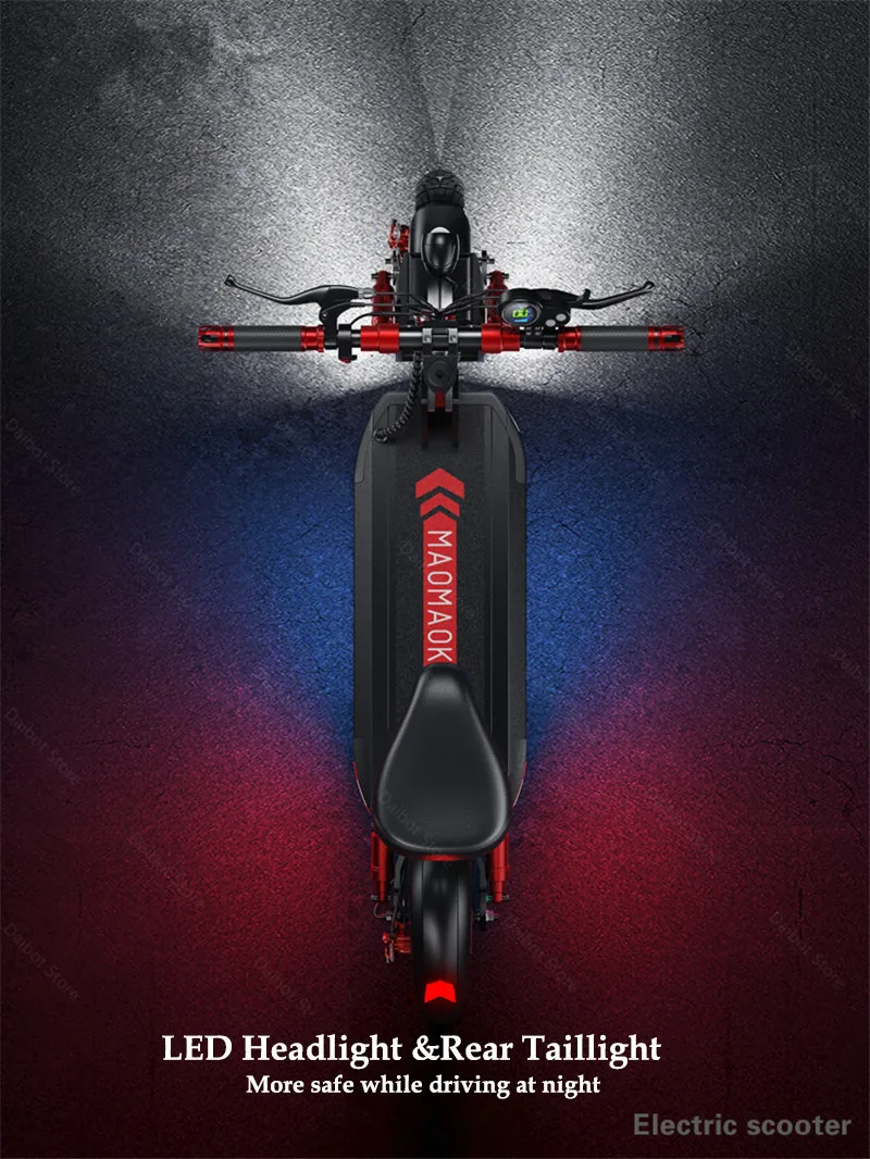 Daibot Off Road Electric Skateboard Foldable Two Wheeled Electric Scooters Dual Motor Electric Scooters Adults 1200W 48V 45KMH (7)